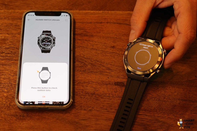 Вы можете увидеть часы Huawei Watch Ultimate.